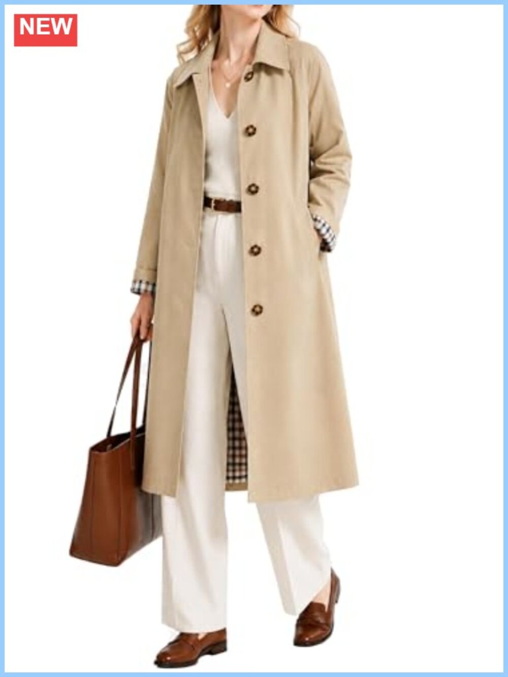 Waterproof Trench Coat Single Breast Long Rain